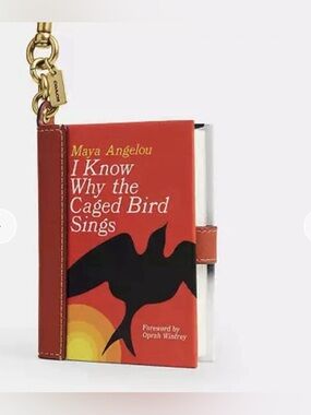 NWT Coach I Know Why The Caged Bird Sings By Maya Angelou Book Bag Charm CFK43